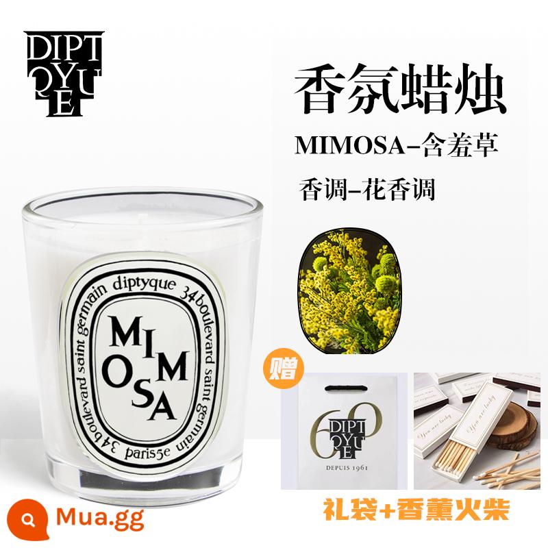 Diptyque Nến thơm Diptyque hốc lưu niệm đèn dầu thơm quà tặng sinh nhật Lễ Tình Nhân - [Mimosa 190g]MIMOSA-hương hoa