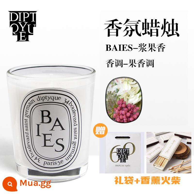 Diptyque Nến thơm Diptyque hốc lưu niệm đèn dầu thơm quà tặng sinh nhật Lễ Tình Nhân - [Berry 190g]BAIES-hương trái cây