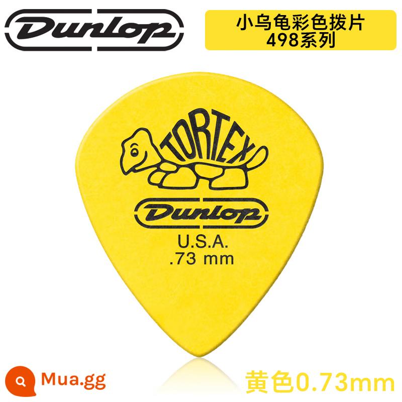 Dunlop pick Dunlop guitar điện pick rùa nhỏ jazz3 guitar bass dân gian gảy đặc biệt - Chọn màu vàng dòng 498 0,73mm