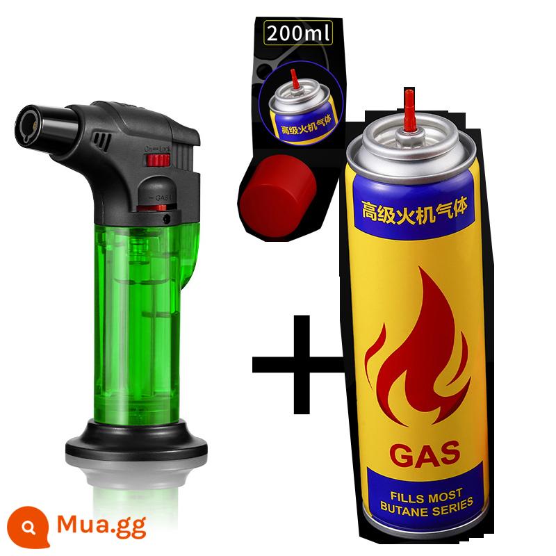 Bật lửa chống gió khí đặc biệt đa năng chai bơm hơi bình gas tiên tiến chứa đầy khí butan dầu có độ tinh khiết cao hộ gia đình - GAS200ML+1 ống xanh