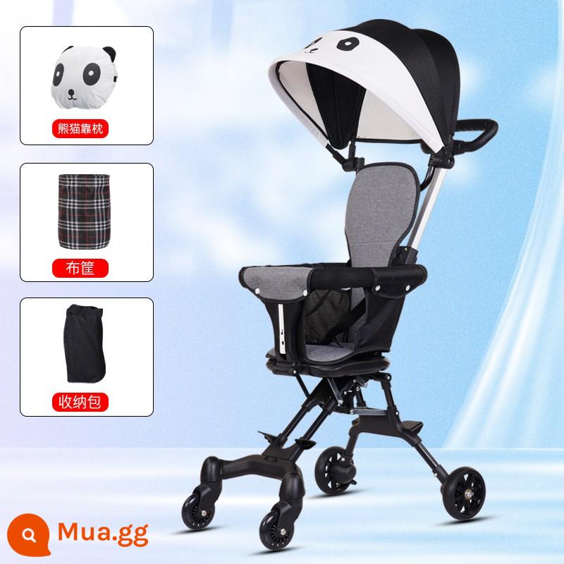 Xe đẩy trẻ em gấp gọn siêu nhẹ xe đẩy 2 chiều cho bé đi chơi, dắt bé đi kèm 1 chìa khóa - Naked xe đạp đệm ghế khung lưu trữ đệm lưu trữ túi che nắng đầy đủ