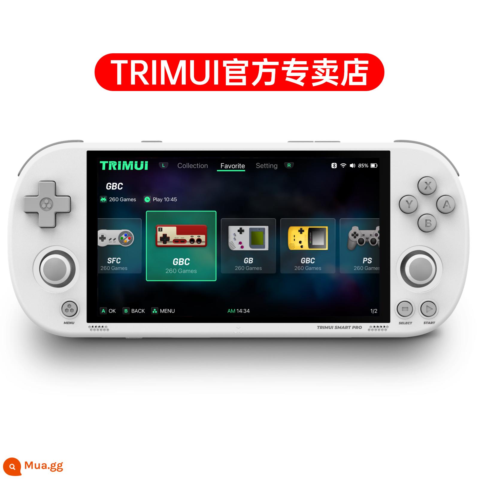 TRIMUI SMART PRO retro bảng điều khiển trò chơi mã nguồn mở bảng điều khiển cầm tay nỗi nhớ tuổi thơ PSP bảng điều khiển trò chơi cầm tay mô phỏng NDS GBA độ phân giải 1280*720 N64 Zhixun Douyin cùng mẫu - Trắng | Chuẩn 8G | Không thẻ, không game + tài nguyên miễn phí