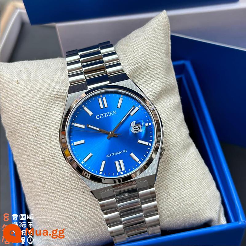 CITIZEN chính thức xác thực kinh doanh mới cam vàng xanh nước ma đá sapphire đồng hồ cơ nam NJ0151-88M - Phiên bản giới hạn Xanh phát sáng NJ0158-89L