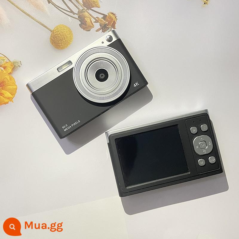 Sinh Viên Máy Ảnh Kỹ Thuật Số Retro Ccd Khuôn Viên HD Du Lịch Nhỏ Camera Vlog Mục Từ Cấp Thẻ Máy Quà Tặng - Camera văn học màu đen [có thể quay video và chuyển sang điện thoại di động + làm đẹp tự động]