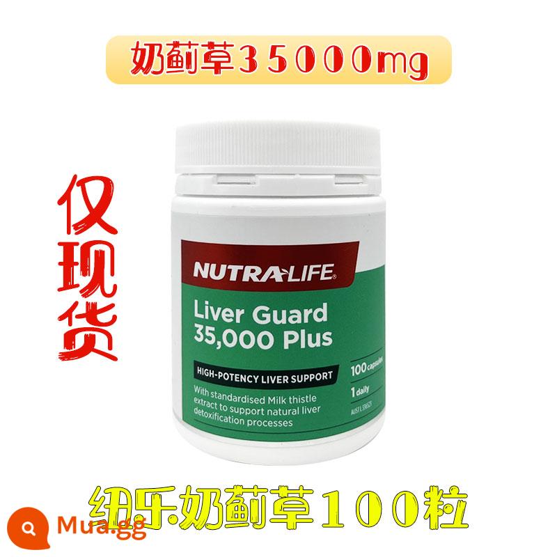 Viên uống cây kế sữa nutralife bảo vệ gan giải nôn hàm lượng cao 50 viên kangaroo shop úc - màu xanh lá