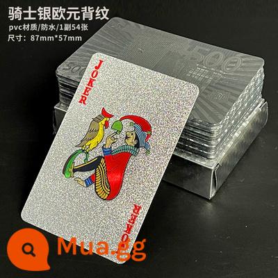 Vàng Poker Thẻ Bay Sáng Tạo Lưới Nhựa Nhựa PVC Đỏ Chống Thấm Nước Có Thể Giặt Thẻ Bay Đồ Chơi Trò Chơi Texas Cắt Hoa - hiệp sĩ bạc euro