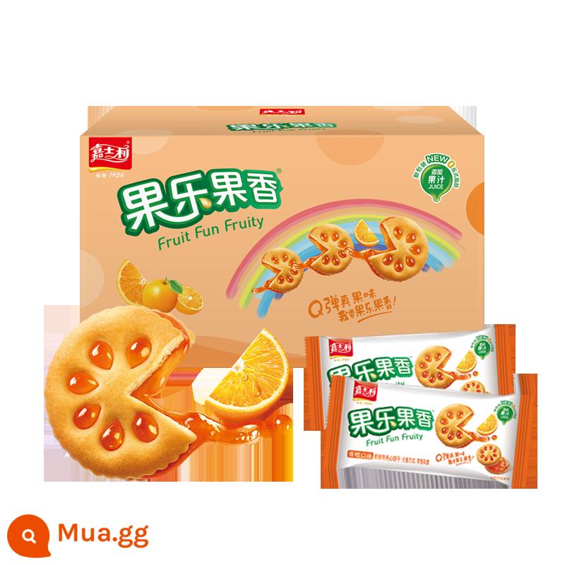 Jiashili Guole Fruit Jam Sandwich Biscuits Đồ ăn nhẹ thông thường Đồ ăn nhẹ Bánh tròn nhỏ Thực phẩm làm no FCL số lượng lớn - [L Lin Yilun khuyến nghị] Hương cam 1000g (khoảng 50 gói)*1