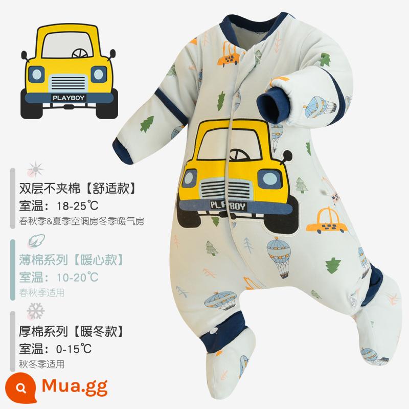 Túi ngủ của bé Mùa xuân và Bông mùa thu, đá chống lại trẻ em, Cổ vật, Chân cotton Big Kids Cotton bị ức chế, Mùa thu và mùa đông dày bốn mùa - Tốc độ​​[cotton mỏng kháng khuẩn và kháng khuẩn phong cách xuân thu]