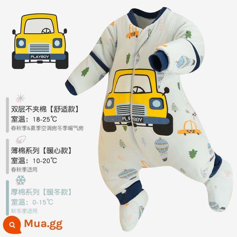 Túi ngủ của bé Mùa xuân và Bông mùa thu, đá chống lại trẻ em, Cổ vật, Chân cotton Big Kids Cotton bị ức chế, Mùa thu và mùa đông dày bốn mùa - Speed​​[cotton dày dặn kháng khuẩn ấm áp phong cách mùa đông]