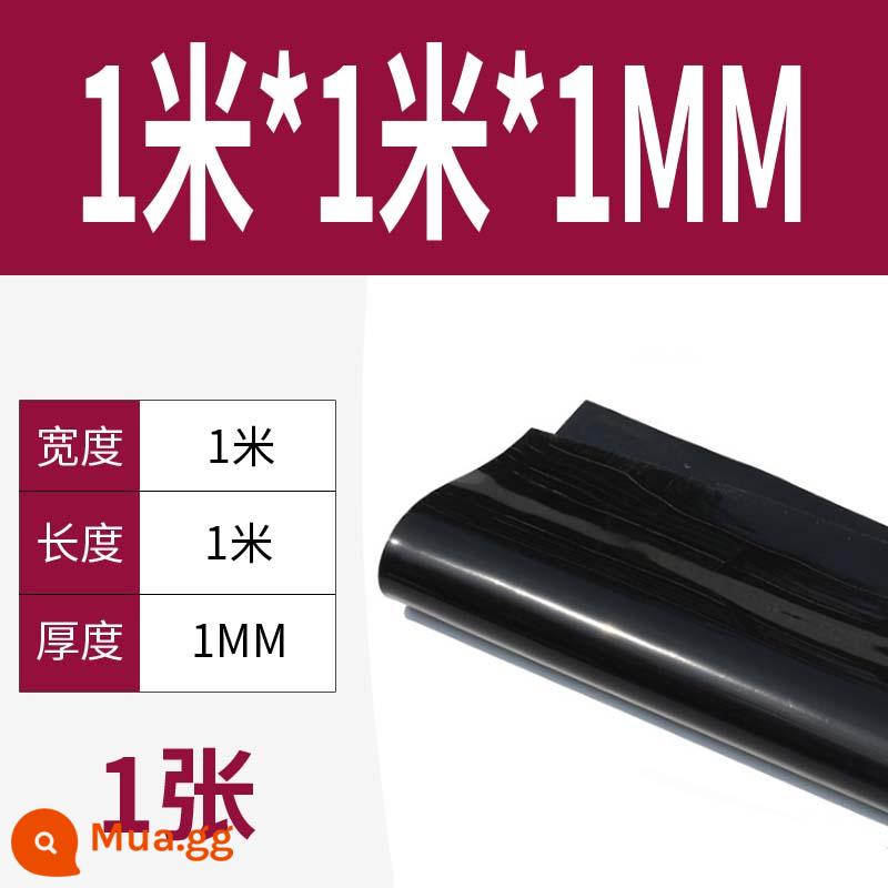 Tấm cao su silicon gia công cao su chịu nhiệt độ cao Đệm đệm chống sốc Gioăng silicon Cao su silicon dày 13510mm đàn hồi cao - 1m*1m*1mm[đen]