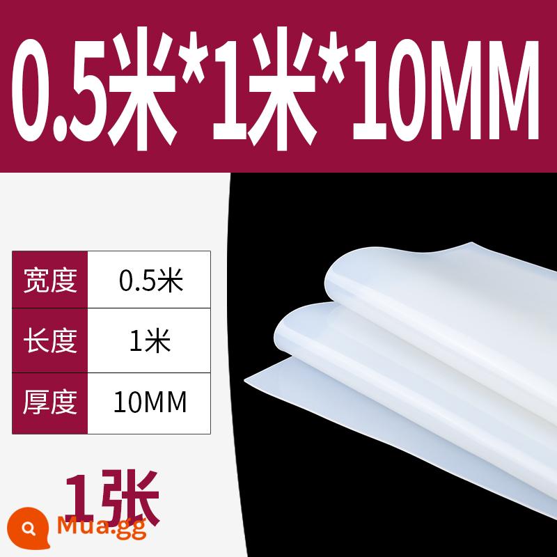 Tấm cao su silicon gia công cao su chịu nhiệt độ cao Đệm đệm chống sốc Gioăng silicon Cao su silicon dày 13510mm đàn hồi cao - 0,5m * 1m * 10 mm