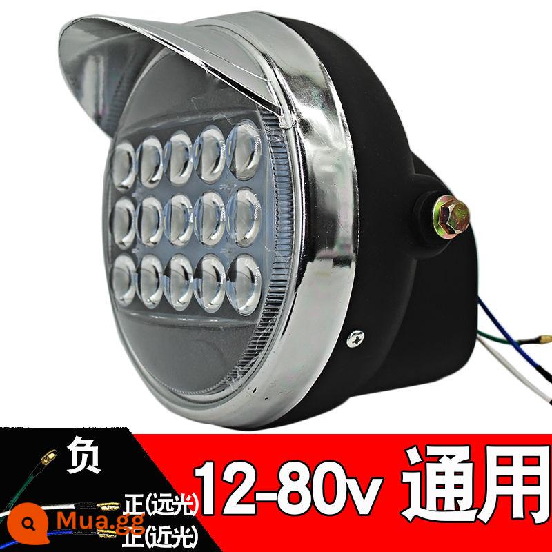 Điện ba bánh đèn pha lắp ráp đèn LED siêu sáng xe điện đèn pha xe điện mạnh đèn pha chống thấm nước đa năng - Đèn phòng khách 15 hạt thông thường