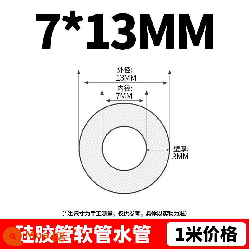 Thực phẩm ống silicon thực phẩm trong suốt -cấp độ cao độ dẻo dai dẻo dai dẻo dẻo dai dát - 7*13 (giá mỗi mét)