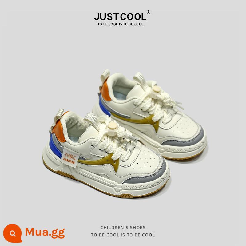 JUSTCOOL Hai Giày Cotton Bé Trai Plus Giày Nhung Mùa Đông 2022 Bé Gái Mới Giày Trắng Đế Mềm Trẻ Em Ban giày - Xám [Giày đơn]