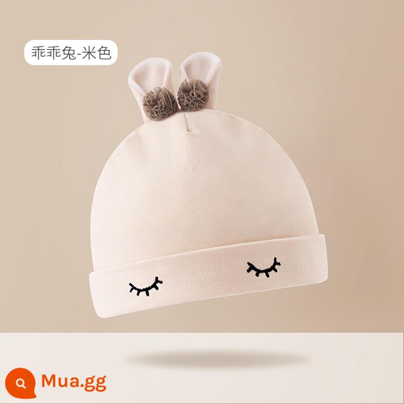 Mũ Bé Bettys Mùa Xuân Và Mùa Thu Mới Cotton Lốp Nón Sơ Sinh Nam Cho Bé Sơ Sinh 0-6 Tháng Mùa Thu Đông - Good Rabbit-Mi (Xuân Thu)