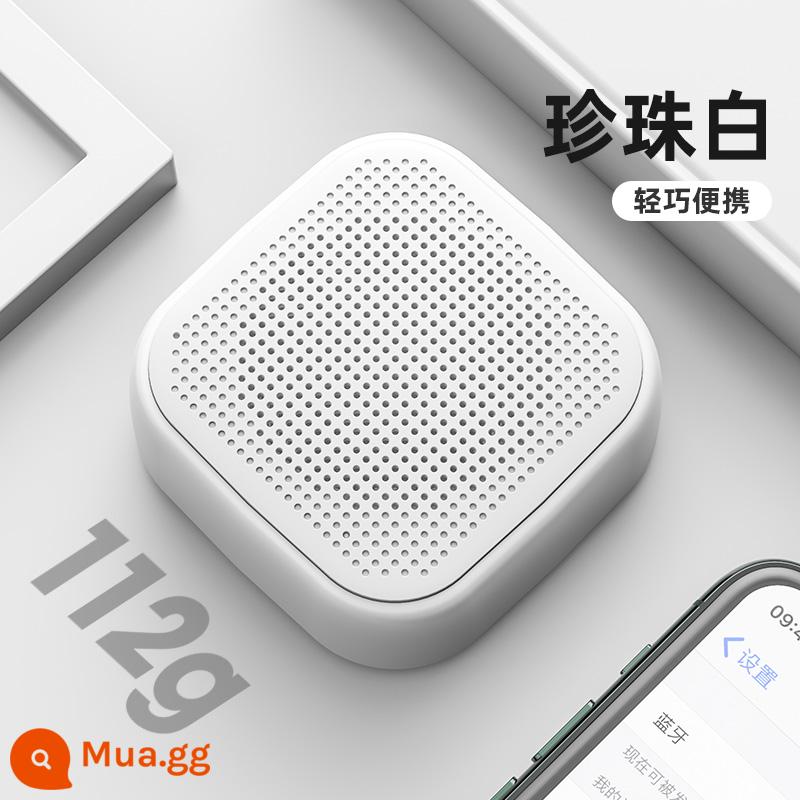 Loa Bluetooth không dây di động âm thanh nhỏ gia đình nhỏ loa siêu trầm chất lượng âm thanh cao âm lượng lớn tuổi thọ pin lâu dài - Pearl White [Chất lượng âm thanh trung thực độ phân giải cao * Nhỏ gọn và di động, tiện lợi hơn * Tuổi thọ pin lâu dài]