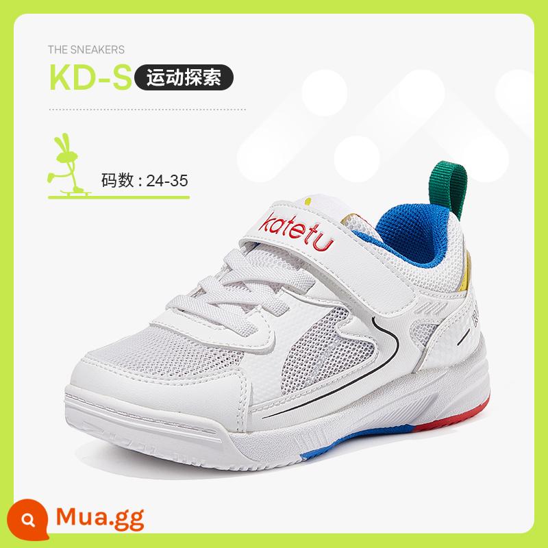 Carter Thỏ Giày Sneaker Trẻ Em Bé Trai Mùa Xuân 2023 Mới Giày Trẻ Em Lưới Thoáng Khí Chạy Bộ Nhỏ Giày Trắng - Trắng