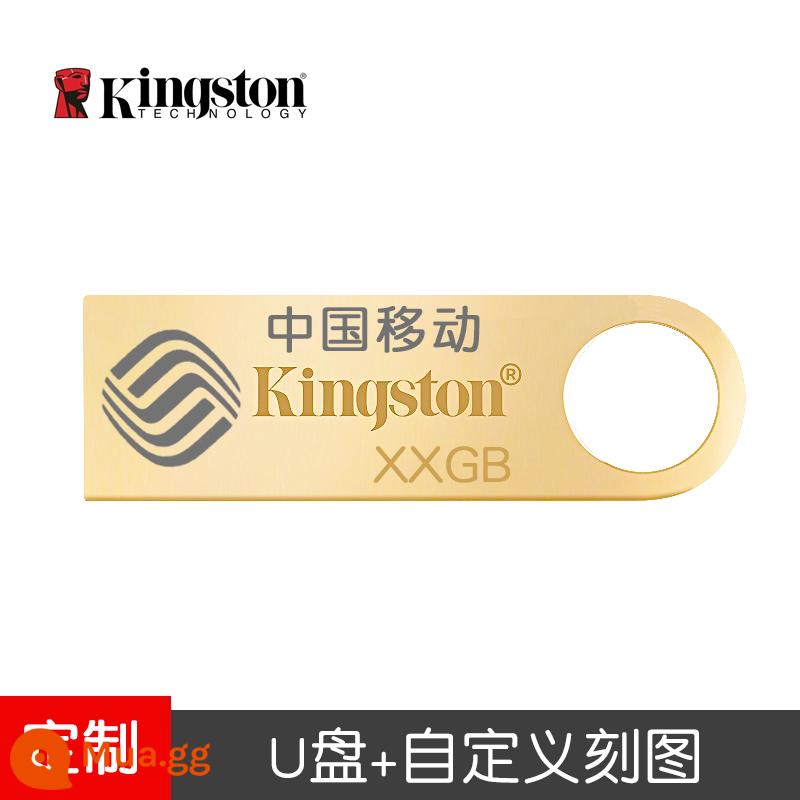 Kingston Ổ Đĩa Flash USB 64G Có Hộp Quà Tặng Tùy Chỉnh Khắc Logo Quà Tặng Đèn LED USB Công Ty Tặng Bộ Đĩa hộp Đóng Gói - KingstonDTSE9G3+ khắc một mặt