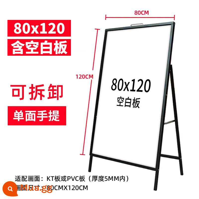 Tuyển dụng ngoài trời biển quảng cáo trưng bày thẻ kt bảng trưng bày đứng poster quảng cáo trưng bày đứng đứng sàn đứng - Kệ di động 1 mặt sang trọng 80x120 + 1 bộ bảng trắng