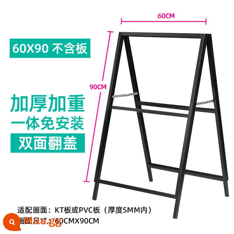 Tuyển dụng ngoài trời biển quảng cáo trưng bày thẻ kt bảng trưng bày đứng poster quảng cáo trưng bày đứng đứng sàn đứng - (Không cần cài đặt) Chân đế riêng biệt có thể lật hai mặt 60x90, sẵn sàng sử dụng sau khi tháo rời