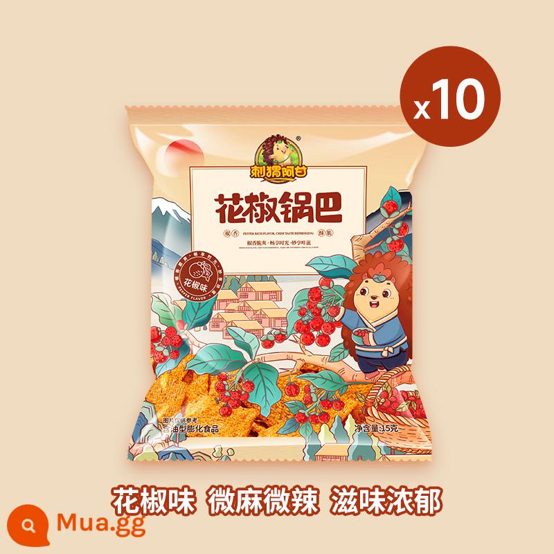 Hedgehog Forrest Gump Pepper Crusher Net Red Snack Văn phòng Foodie Chasing Drama Cứu trợ Đồ ăn vặt tham lam Đồ ăn nhẹ Túi đựng thức ăn giải trí - Hương tiêu Tứ Xuyên 15g*10 gói