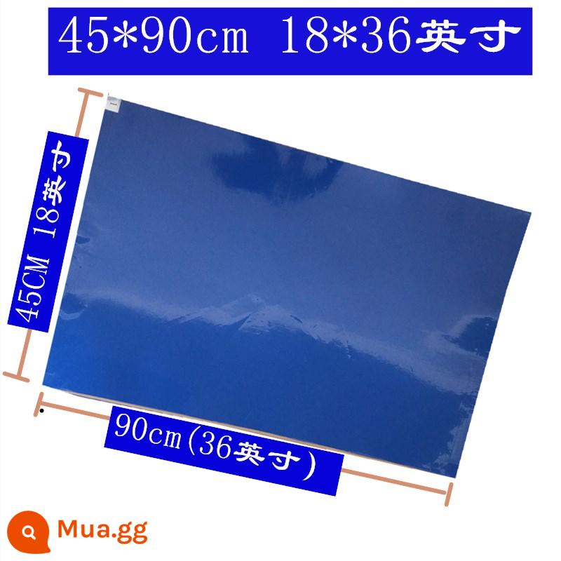 Dán công nghiệp phòng máy tính đế chống bụi sàn phòng sạch đế dính bụi nhà cửa miếng lót giấy xé được keo dán sàn - Thảm dính màu xanh cao 45*90CM dính 18*36 inch có thể lập hóa đơn