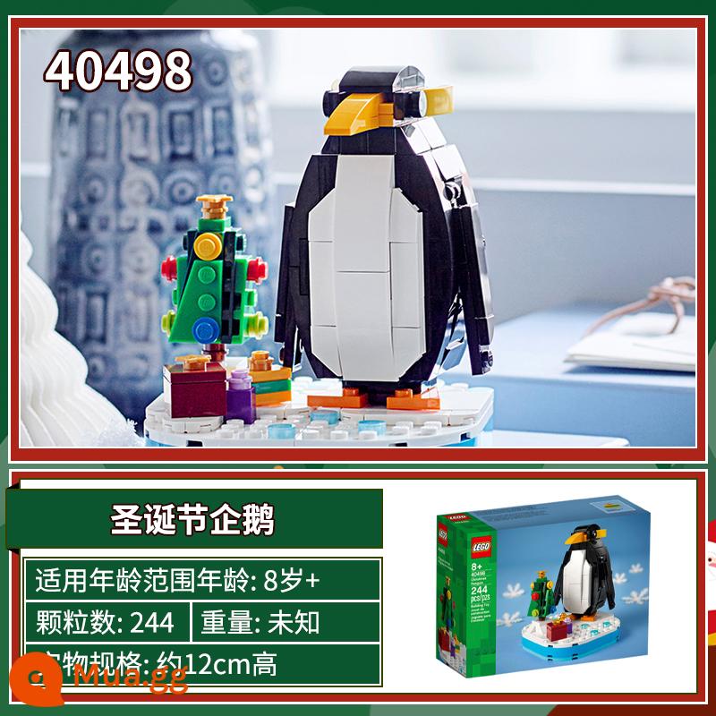 Khối xây dựng Lego Brickhead Vịt Donald Daisy Scrooge Harry Potter Voldemort Vua khỉ Vũ công sư tử - 40498 Chim cánh cụt Giáng sinh