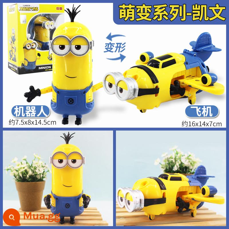 Minion Trộm Bố Đồ Chơi Robot Biến Hình Vừa Vặn Búp Bê Đầu Máy Dễ Thương Bob Kevin Bộ Trẻ Em - Kevin [Máy ​​bay biến thiên]