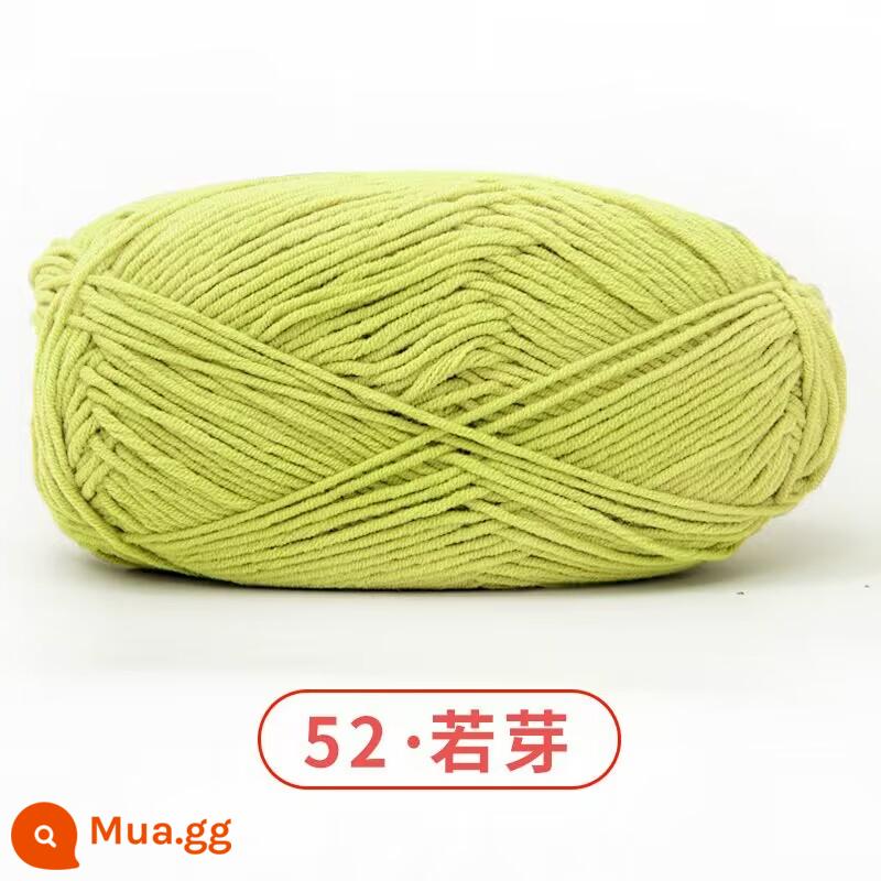 Xuefeier 5 sợi bông sữa búp bê dễ thương 5 sợi cotton chải kỹ sợi sỉ dệt tay tự làm mũ kẹp tóc - 52ruoya