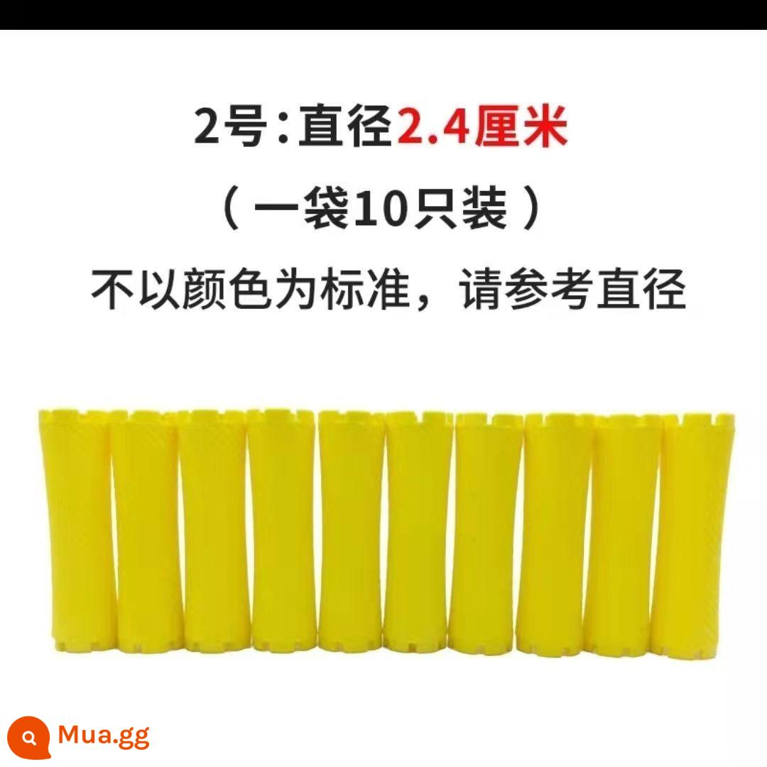 Làm dày chất lượng cao Hàn Quốc thanh uốn lạnh thanh tiêu chuẩn làm tóc thanh uốn lạnh thanh uốn thanh uốn công cụ uốn tóc - Que Nhật số 2 (gói 10)