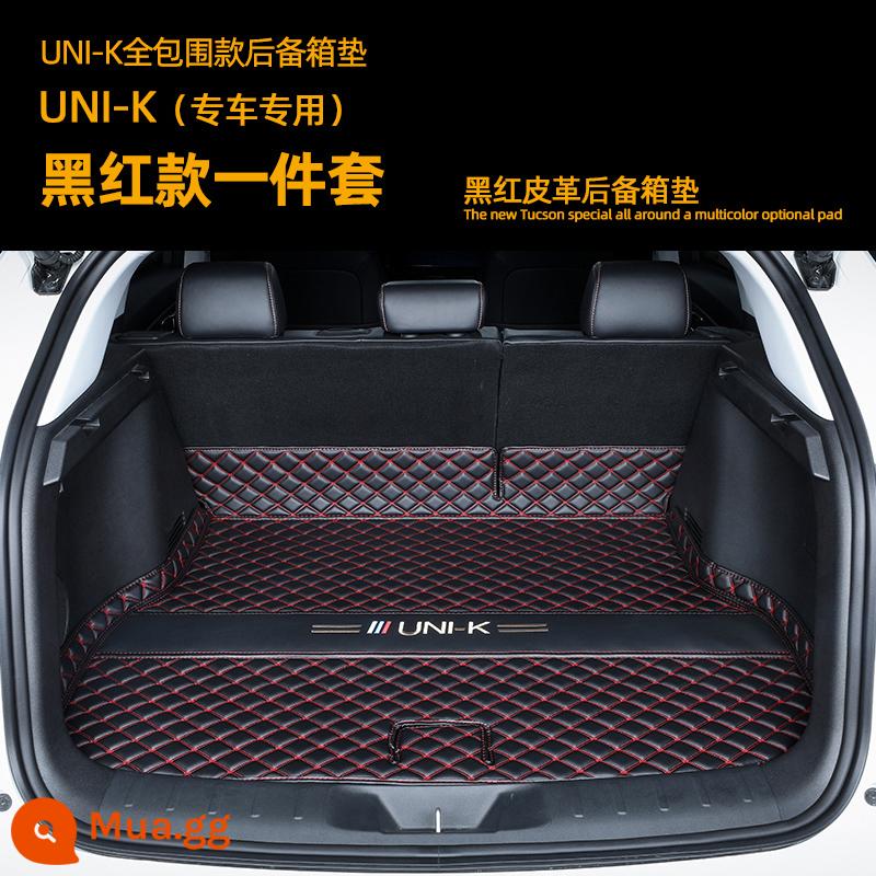 Tấm lót cốp Changan unik được bao quanh hoàn toàn bởi 2122 tấm lót cốp sau ô tô cải tiến UNI-Kidd - Thảm trải sàn màu đen và đỏ