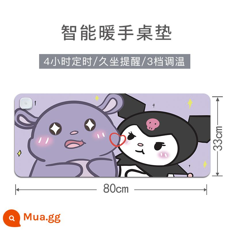 Quế Chó Làm Nóng Miếng Lót Chuột Quá Khổ Sanrio Làm Nóng Miếng Lót Bàn Phím Để Bàn Kulomi Văn Phòng Ấm Tay Bàn Thảm - Nghệ X213 (8) Bản nóng