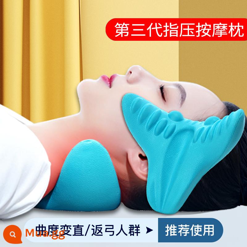 Cổ Tử Cung Gối Massage Bấm Huyệt Gối Hỗ Trợ Cổ Lực Kéo Cột Sống Phong Phú Túi Hiệu Chỉnh Vai Cổ Massage Hiện Vật - Gối Massage Shiatsu thế hệ thứ 3 [Shiatsu sâu/Giảm mệt mỏi]