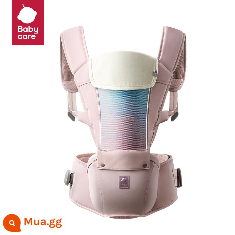 babycare thắt lưng ghế địu em bé Túi đựng em bé phía trước địu em bé hỗ trợ ngồi ghế đẩu lưỡng dụng đi ra ngoài em bé cầm hiện vật Miễn phí - Ánh bình minh đầu tiên [Phiên bản nâng cấp núm]