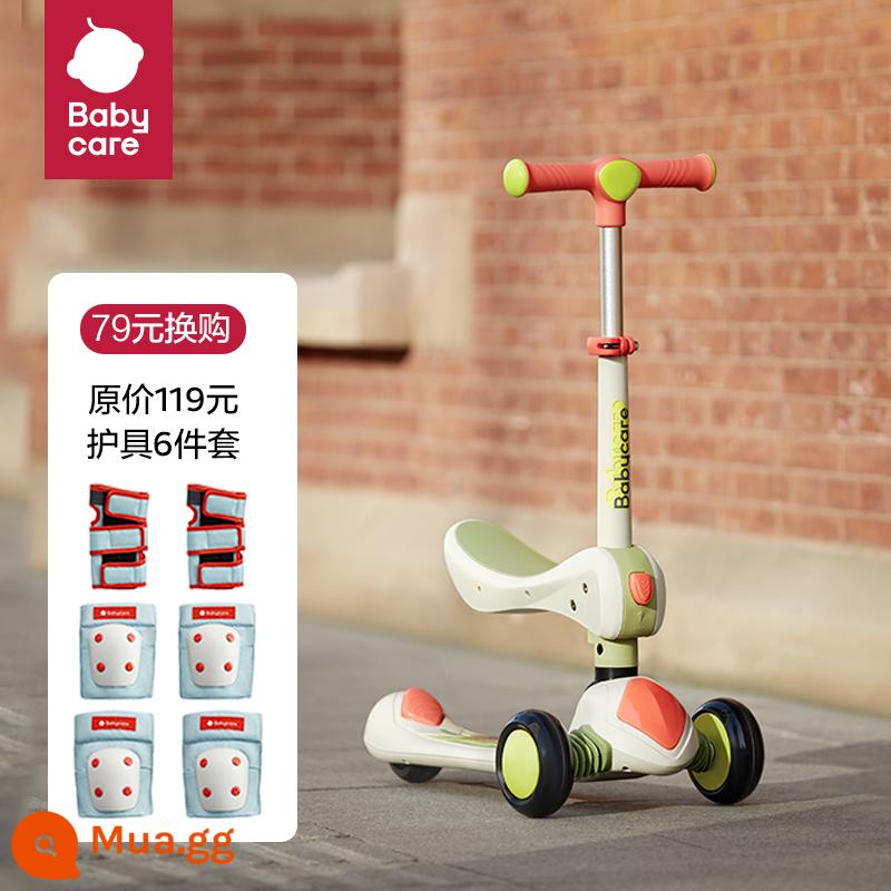 xe scooter trẻ em babycare 1-3-6-12 tuổi xe scooter trẻ lớn có thể ngồi đi xe trơn trượt và cân bằng - [Trao đổi giá trị lớn cho xe tay ga 2 trong 1] Đồ bảo hộ Ultrami+ 2 trong 1 hàng đầu