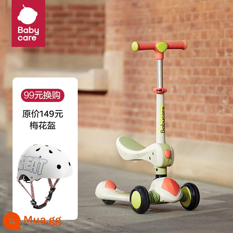 xe scooter trẻ em babycare 1-3-6-12 tuổi xe scooter trẻ lớn có thể ngồi đi xe trơn trượt và cân bằng - [Trao đổi giá trị lớn cho xe tay ga 2 trong 1] Ultrami + Mũ bảo hiểm an toàn 2 trong 1 hàng đầu