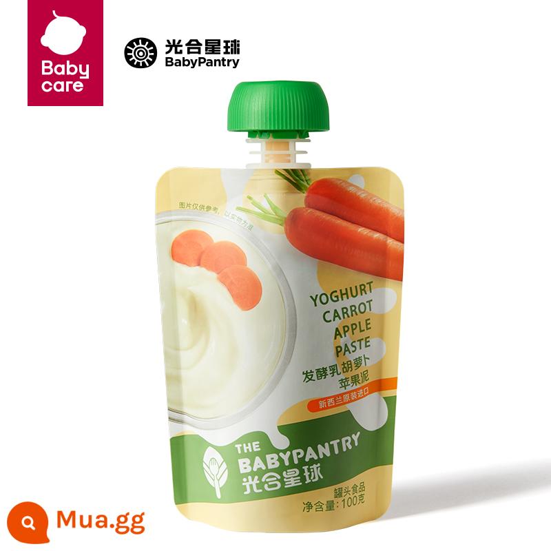 [99 nhân dân tệ để có được 6 cái] babycare baby snack hành tinh quang hợp bánh quy đường đậu hòa tan dành cho trẻ em - Cà rốt sữa chua táo xay nhuyễn 100g