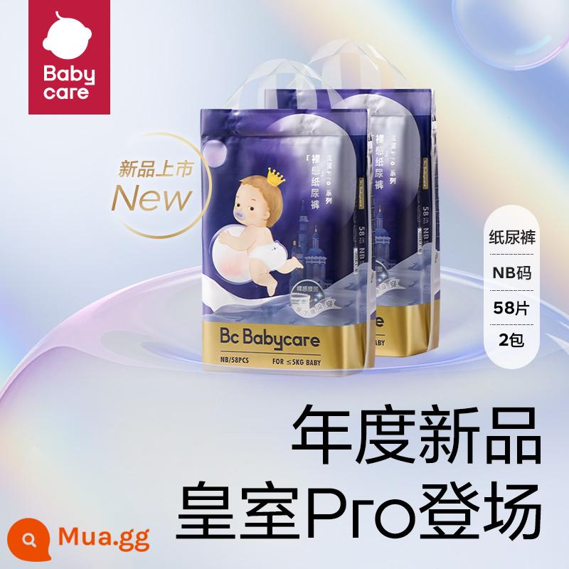 Sản phẩm mới babycare royal pro nude tã bỉm bbc bé bỉm mùa hè siêu mỏng thoáng khí - NB