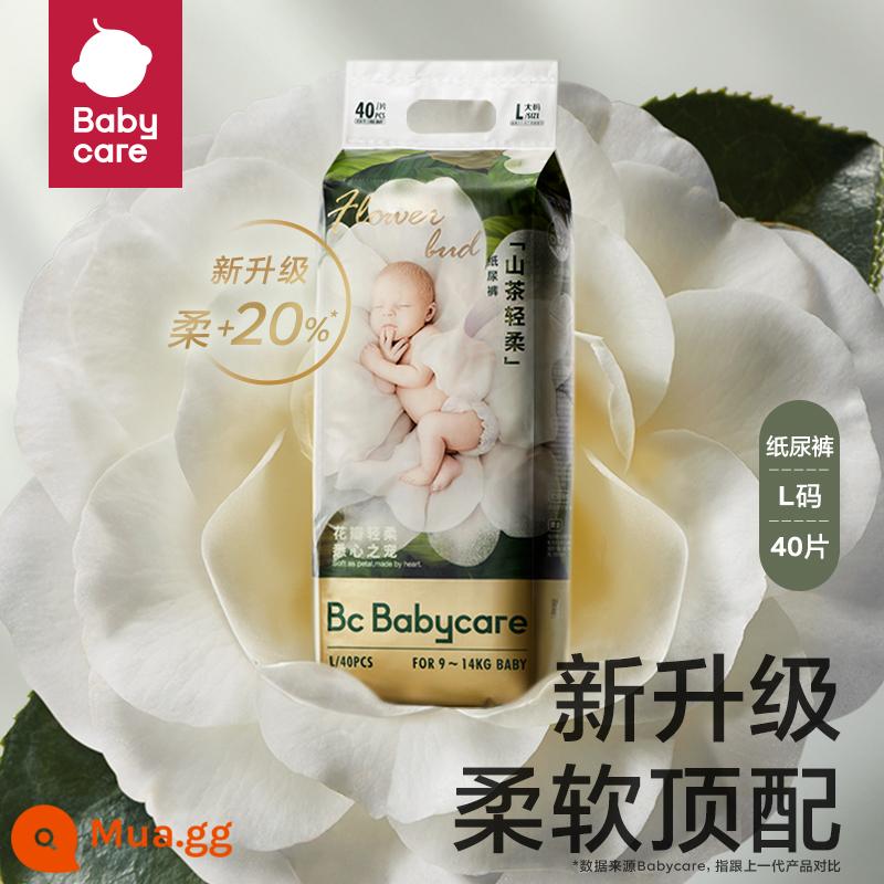 quần búp babycare hoa trà bỉm em bé bỉm bbc siêu mỏng thoáng khí M-XL - L