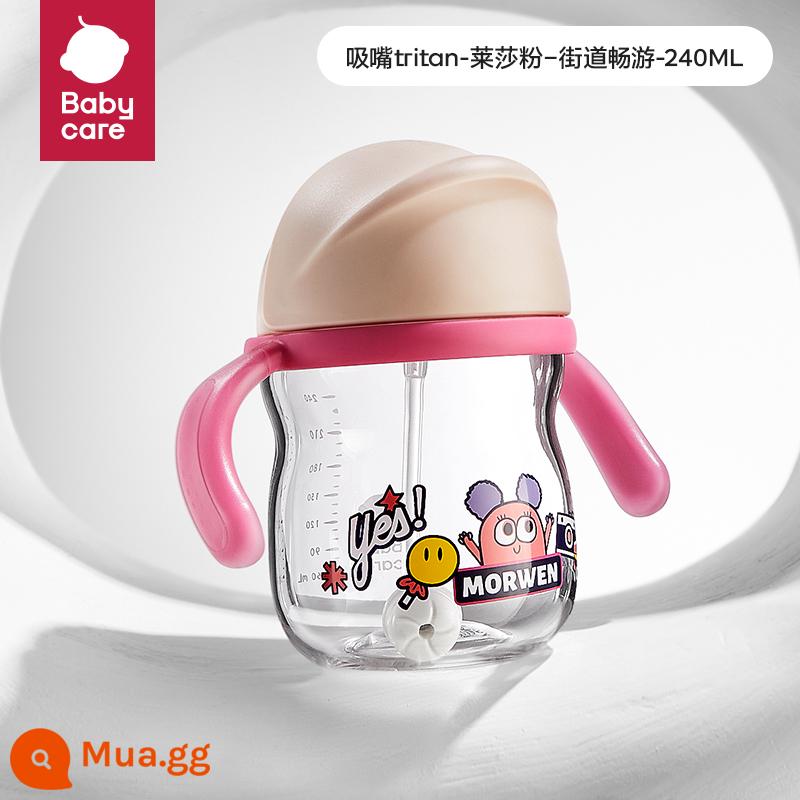 Babycare Học Tập Uống Cho Bé Cốc Nước Cho Bé Ống Hút Cốc Trẻ Em Trên 6 Tháng Mỏ Vịt Cốc Tập Uống Nước Chống Sặc - [Rơm-Tritan] Chuyến tham quan phố Lesa Powder