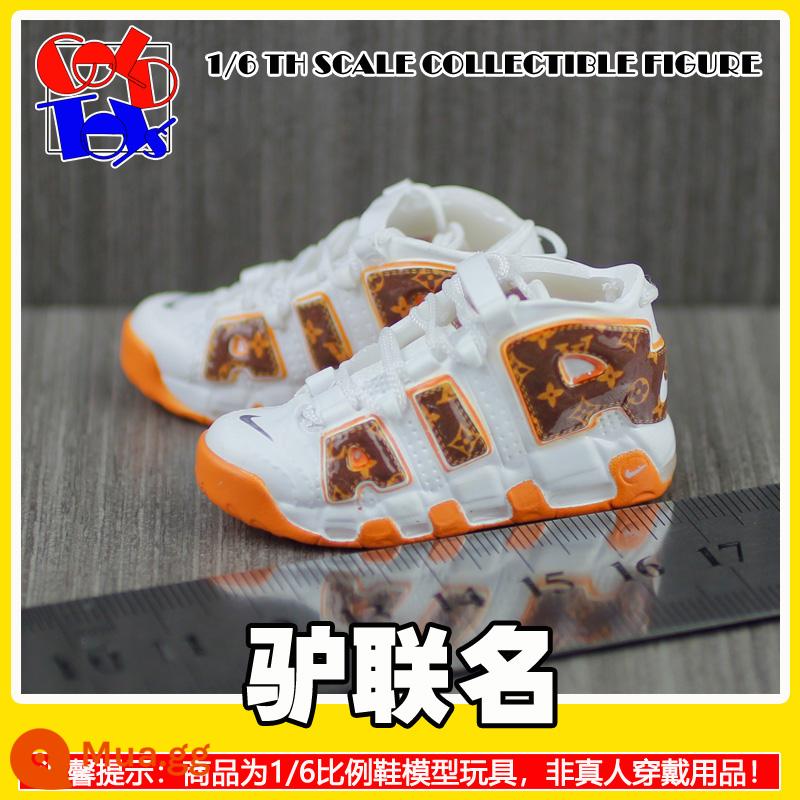 Hợp thời trang Handmade Sneakers Model Stereo Model Mini Shoes Pippen Series Trang trí quà tặng [Mẫu Zhongshan] - Tên chung lừa [cặp]