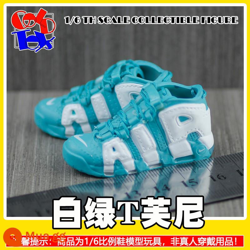 Hợp thời trang Handmade Sneakers Model Stereo Model Mini Shoes Pippen Series Trang trí quà tặng [Mẫu Zhongshan] - màu xanh da trời