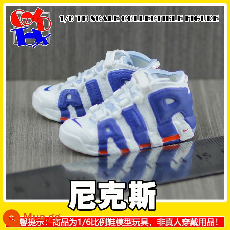 Hợp thời trang Handmade Sneakers Model Stereo Model Mini Shoes Pippen Series Trang trí quà tặng [Mẫu Zhongshan] - Knicks [cặp]