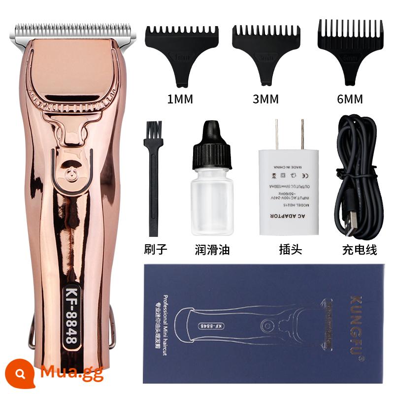 Tông Đơ Cắt Tóc Điện Tóc Chuyên Nghiệp Salon Tóc Khắc Điện Cắt Tóc Hiện Vật Cạo Râu Điện Tông Đơ Cắt Tóc Mini Nhỏ Tông Đơ Cắt Tóc - máy ép dầu mini (vàng hồng)