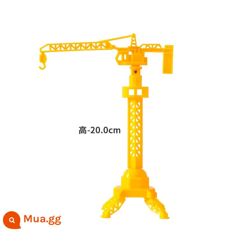 Máy xúc Trang trí bánh Máy xúc Máy ủi Sinh nhật cậu bé Kỹ thuật Xe Roadblock Plug-in Đào Monster Hand Ornament - 10 tháp treo