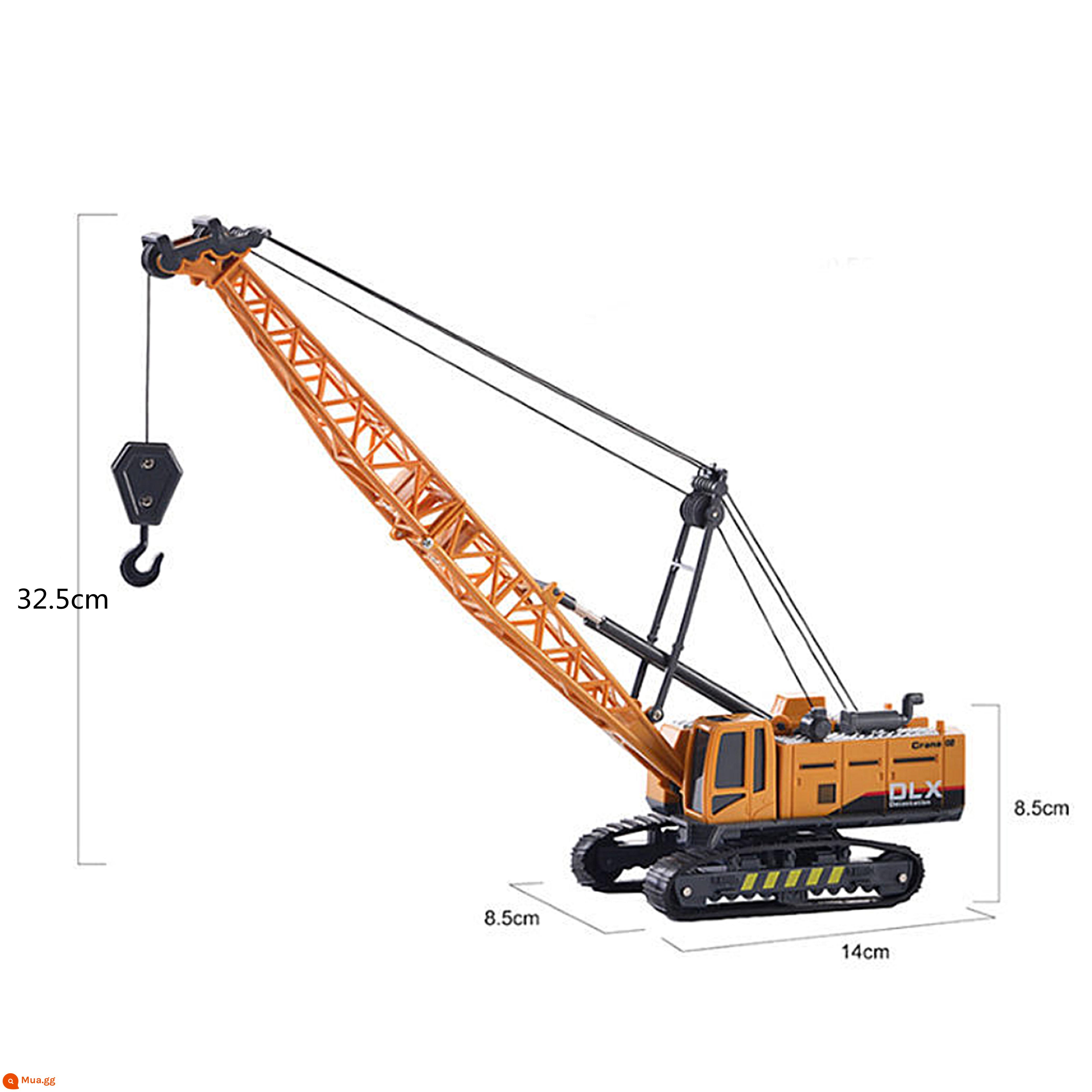 Máy xúc Trang trí bánh Máy xúc Máy ủi Sinh nhật cậu bé Kỹ thuật Xe Roadblock Plug-in Đào Monster Hand Ornament - Cần cẩu mô phỏng