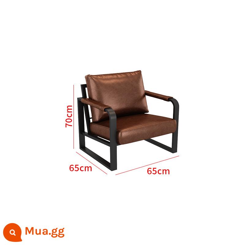 Quầy bar phong cách cắm trại Bàn ghế gỗ nguyên khối thanh rõ ràng phong cách công nghiệp ghế sofa sàn quán nướng cafe bistro sofa - Sofa đơn