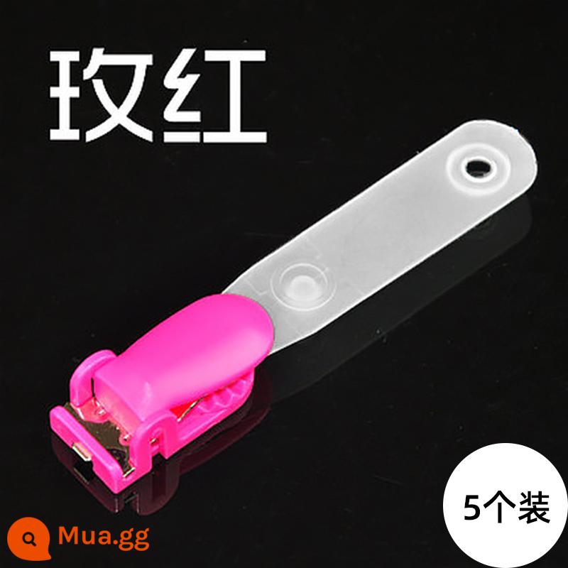 Ruipu Liba kẹp màu clip lật thẻ làm việc thẻ sinh viên thẻ khóa kẹp y tá thẻ làm việc huy hiệu treo thẻ xe buýt - Gói hoa hồng đỏ-5