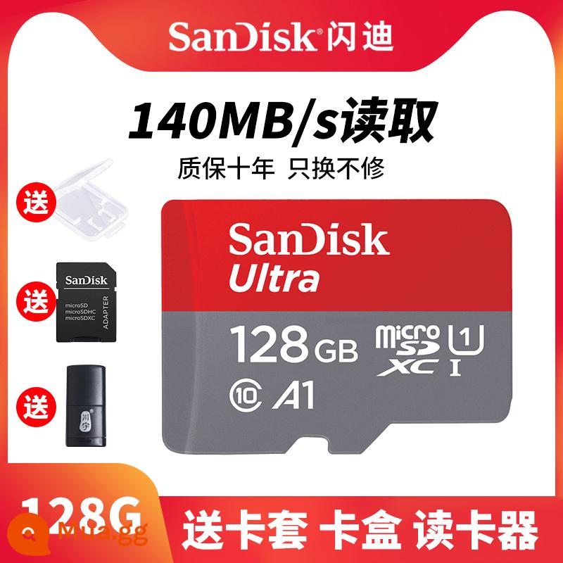 Thẻ nhớ SanDisk64g lái xe đầu ghi lưu trữ tốc độ cao sd điện thoại di động thẻ tf ống kính chụp ảnh giám sát 128g xe hơi - Đầu đọc thẻ/thẻ tốc độ cao U1[SanDisk] 128G