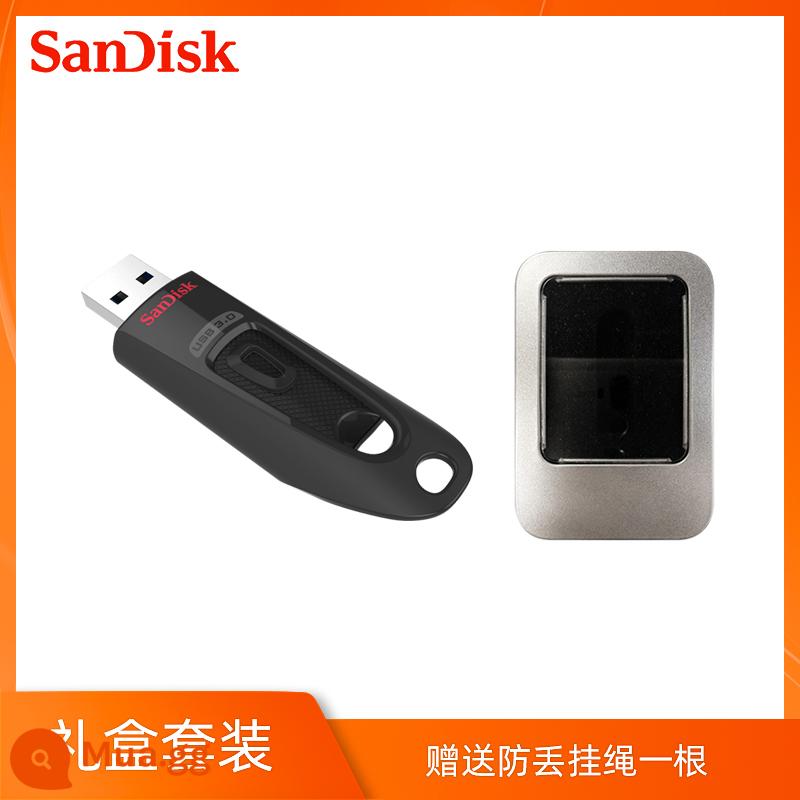 ổ đĩa flash sandiskSanDisk 32g mã hóa cz48 tốc độ cao USB mã hóa sinh viên chính hãng ổ đĩa flash di động có thể thu vào dành cho doanh nghiệp - Bộ hộp quà tặng ổ flash USB 32g có dây buộc miễn phí